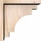 Ekena Millwork Mediterranean Smooth Corbel w/Backplate, Douglas Fir, 7 1/2"W x 12"D x 12"H COR08X12X12MED01SDF - alternate 3